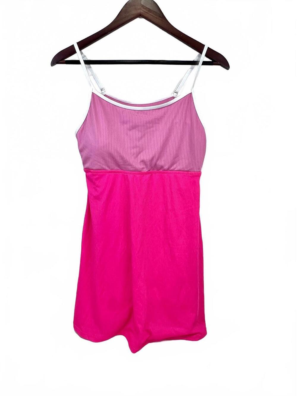 Pink and Magenta Size M Spaghetti Strap Swim Dress Swimsuit New without tags